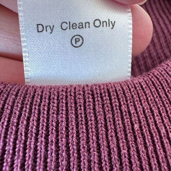 Coldwater Creek Mock Neck Trendy Burgundy Long Sleeves Silk  Blend SZ L #2322 - Picture 9 of 10